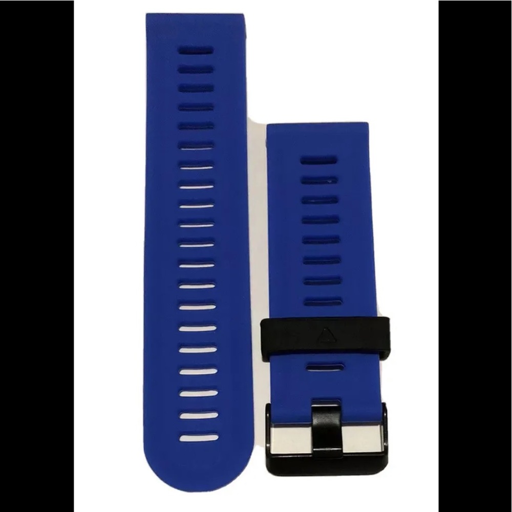 Watch Band 25mm Medium Blue Silicone Rubber Replacement for Nixon 51-30 Garmin